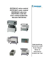 Heidolph ROTAVAC valve control Instruction Manual preview