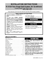 Preview for 1 page of HEIL C4A6 Installation Instructions Manual