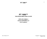 Предварительный просмотр 9 страницы HEIL PT 1000 Operation Manual