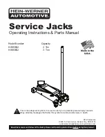HEIN-WERNER AUTOMOTIVE HW93642 Operating Instructions & Parts Manual preview
