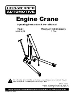 HEIN-WERNER AUTOMOTIVE HW93809 Operating Instructions & Parts Manual preview