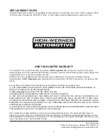 Preview for 5 page of HEIN-WERNER AUTOMOTIVE RCHW100 Operating Instructions & Parts Manual