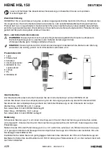 Preview for 4 page of HEINE HSL 150 Instructions Manual