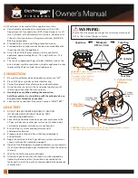 Предварительный просмотр 4 страницы Heininger Destination Gear 5995 Series Owner'S Manual