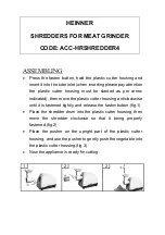 Preview for 4 page of Heinner ACC-HRSHREDDER4 Manual