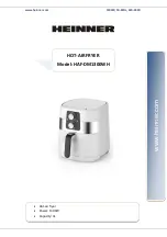 Preview for 16 page of Heinner HAF-DM1300WH Instruction Manual