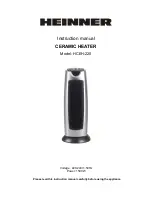 Предварительный просмотр 6 страницы Heinner HCEH-220 Instruction Manual