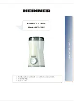 Предварительный просмотр 1 страницы Heinner HCG-150P Instruction Manual