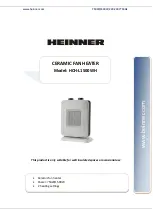 Предварительный просмотр 9 страницы Heinner HCH-L1500WH Instruction Manual