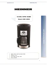 Предварительный просмотр 10 страницы Heinner HCM-1200D Instruction Manual