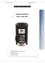 Предварительный просмотр 19 страницы Heinner HCM-1200D Instruction Manual