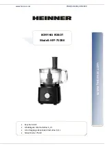 Предварительный просмотр 29 страницы Heinner HFP-750BK Instruction Manual