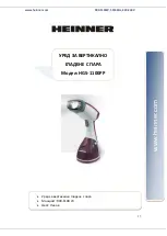 Предварительный просмотр 18 страницы Heinner HGS-1100PP Instruction Manual