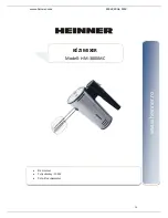 Предварительный просмотр 17 страницы Heinner HM-300XMC User Manual