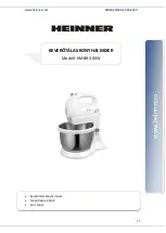 Предварительный просмотр 26 страницы Heinner HMBR-300W Instruction Manual