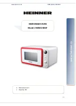 Предварительный просмотр 19 страницы Heinner HMW-20DCF User Manual