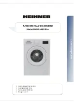 Preview for 1 page of Heinner HWM-V6010D++ Manual