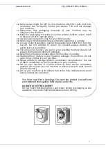 Preview for 4 page of Heinner HWM-V8214A Series User Manual