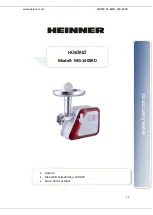 Предварительный просмотр 25 страницы Heinner MG-1400RD Instruction Manual