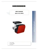 Предварительный просмотр 1 страницы Heinner MG-2100RD Manual