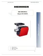 Предварительный просмотр 25 страницы Heinner MG-2100RD Manual