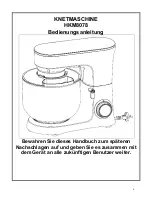 Предварительный просмотр 4 страницы HEINRICH'S KM 8078 Operating Instructions Manual