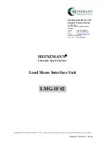 Heinzmann LMG-IF 02 Manual preview