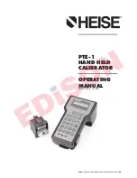 Preview for 1 page of Heise PTE-1 Operating Manual