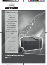 HEISSNER Garden Power Box Z960-00 Instructions For Use Manual preview