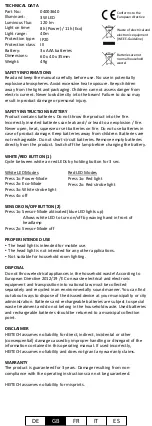 Preview for 3 page of HEITECH HEAD 120BS Instruction Manual