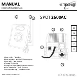 HEITECH SPOT 2600AC Manual preview