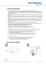 Предварительный просмотр 2 страницы Heitronic 23131 Installation And Operating Instructions Manual