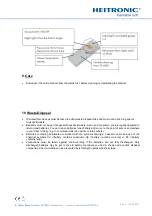 Предварительный просмотр 10 страницы Heitronic 23131 Installation And Operating Instructions Manual