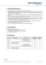 Preview for 5 page of Heitronic 27782 Installation And Operating Instructions Manual