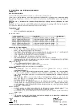 Heitronic 34009 Installation And Operating Instructions Manual preview