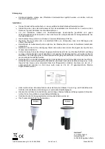 Preview for 2 page of Heitronic 35266 Installation And Operating Instructions Manual