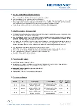 Preview for 2 page of Heitronic 35419 Installation And Operating Instructions Manual