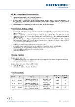 Preview for 5 page of Heitronic 35419 Installation And Operating Instructions Manual