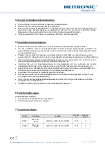 Preview for 2 page of Heitronic 35927 Installation And Operating Instructions Manual