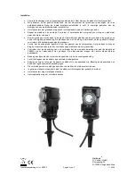 Preview for 2 page of Heitronic 36222 Installation And Operating Instructions Manual