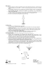 Предварительный просмотр 2 страницы Heitronic 36968 Installation And Operating Instructions Manual