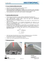 Preview for 2 page of Heitronic 37420 Installation And Operating Instructions Manual