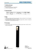 Preview for 3 page of Heitronic 37420 Installation And Operating Instructions Manual