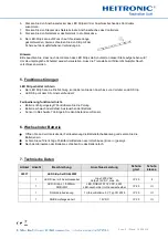 Preview for 2 page of Heitronic 38037 Installation And Operating Instructions Manual