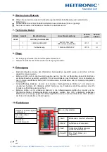 Preview for 3 page of Heitronic 38049 Installation And Operating Instructions Manual