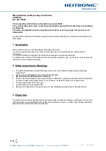 Preview for 4 page of Heitronic 38049 Installation And Operating Instructions Manual