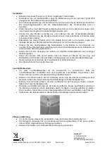 Preview for 2 page of Heitronic 39509 Installation And Operating Instructions Manual