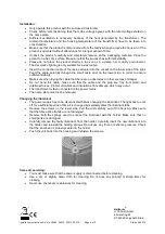 Preview for 4 page of Heitronic 39509 Installation And Operating Instructions Manual