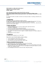 Preview for 3 page of Heitronic 500032 Installation And Operating Instructions Manual