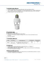 Preview for 8 page of Heitronic 500032 Installation And Operating Instructions Manual